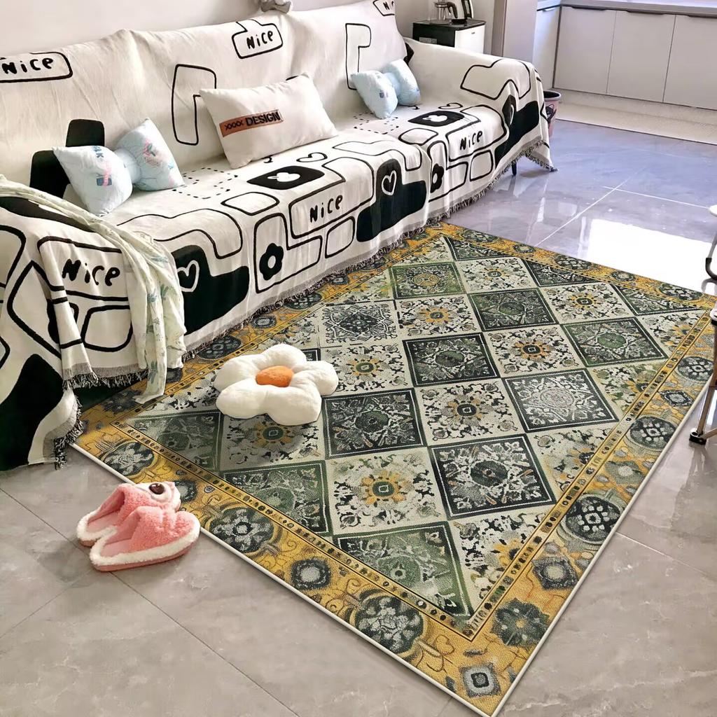 Retro Böhmen Dekoration Teppiche Wohnzimmer Persische Abstrakte Teppiche Zuhause Sofa Leichter Luxus Bodenmatte Schlafzimmer Ankleidezimmer Lounge Teppich