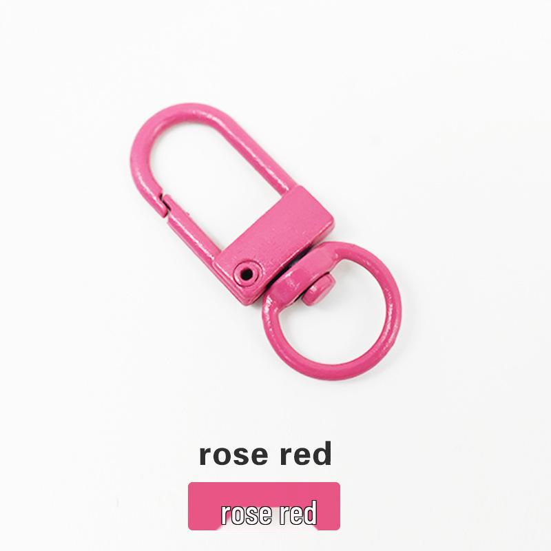 

Colorful Metal U-Shaped Spring Buckle Keychain for DIY Crafts and Doll Accessories