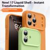 For iPhone 16 Pro Max Case Soft Touch Liquid Silicone Phone Cover with Camera Touch Control Button