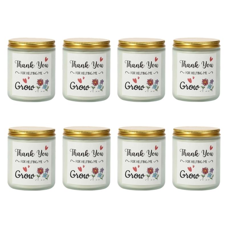 Natural Plant Wax Blend Candle With Essential Oil Long Hour Fragrances Candle In Jar with Gold Cover Thank You Gift