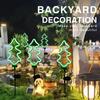 Flamingo Solar Garden Lights Outdoor Decor Waterproof Lawn Light Pathways Patio Decoration Stake Lights Holiday Supplies