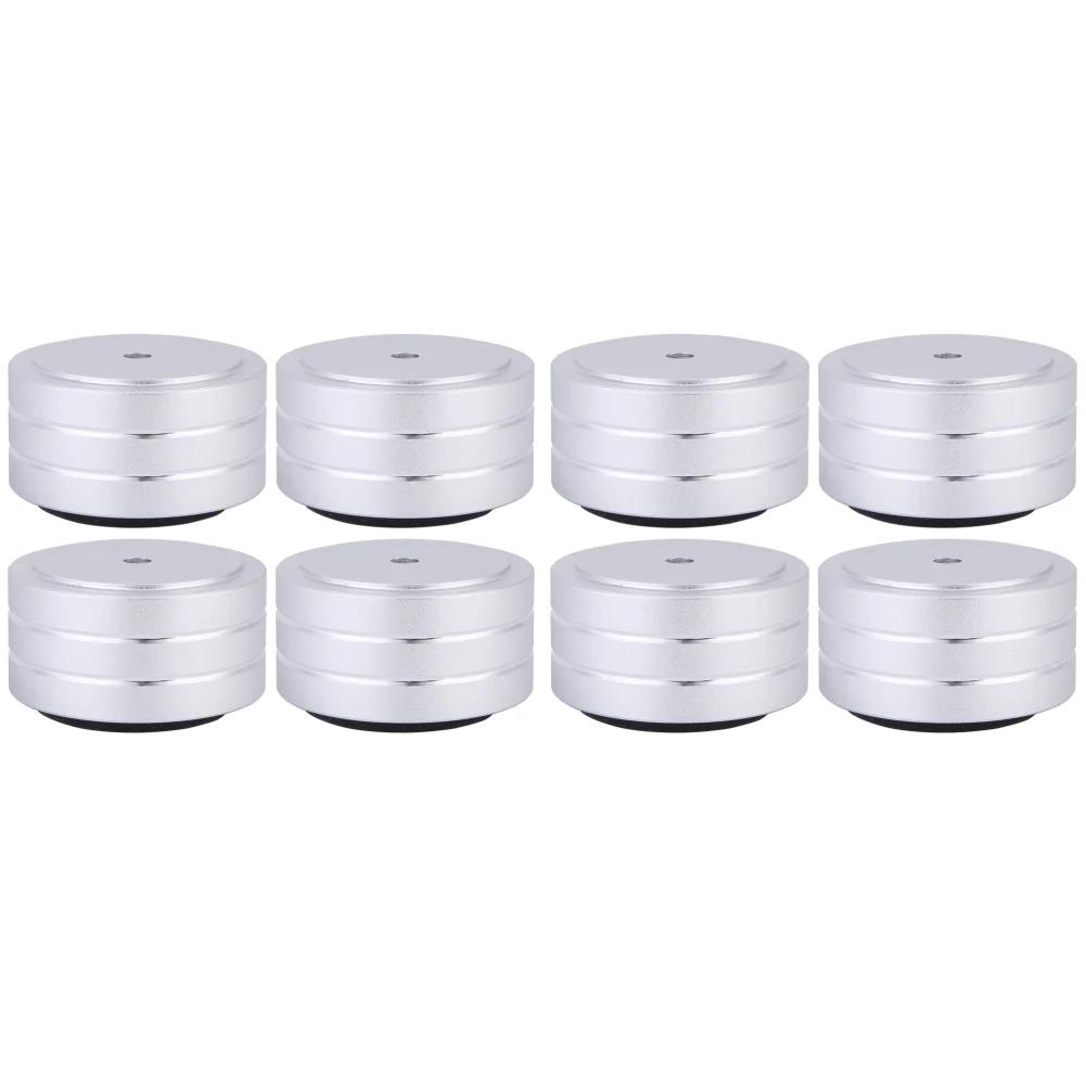 4/8/12 PCS Speaker Isolation Feet Pad Shock Absorbing Foot Pad Aluminum Alloy Audio Isolators for Subwoofer DAC CD Turntable Amp