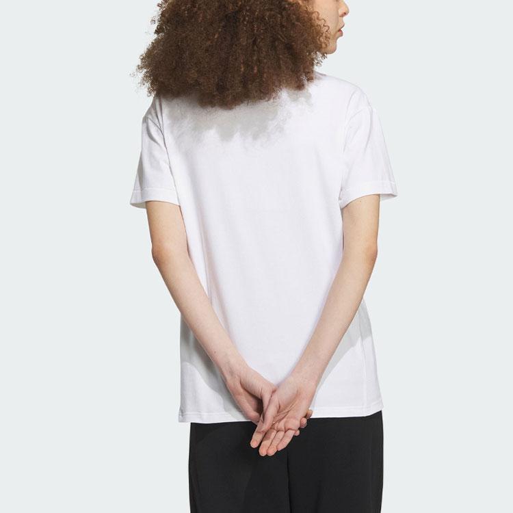 Adidas Rc Graphic Short Sleeve Tee With Letter Logo Print Women Tops White IP7086