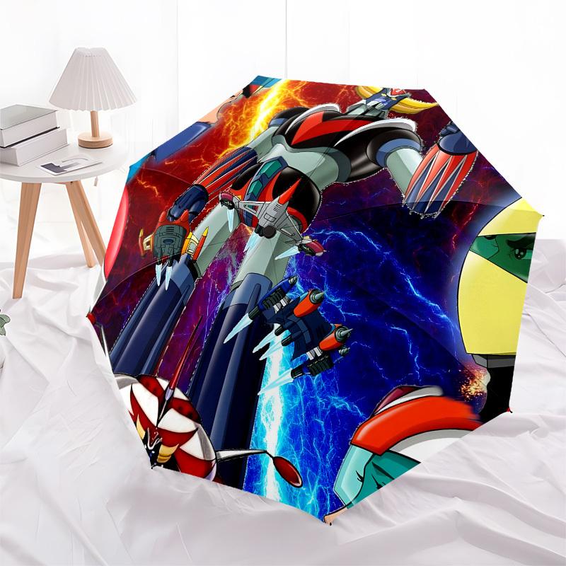 Robots, Action- Automatic Opening and Closing, 8-rib Structure Portable Umbrella, Suitable for Men and Women In All Seasons - Perfect Gift F