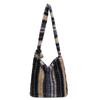 New Winter Autumn Plaid Furry Crossbody Bag Women Large Capacity Retro Shoulder Tote Bucket Bag Simple and Versatile Storage Bag