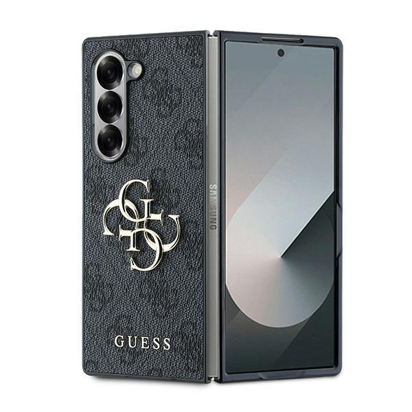 Guess Guhczfd64Gmggr Z Fold6 F956 Czarny/Black Leather 4G Metal Logo