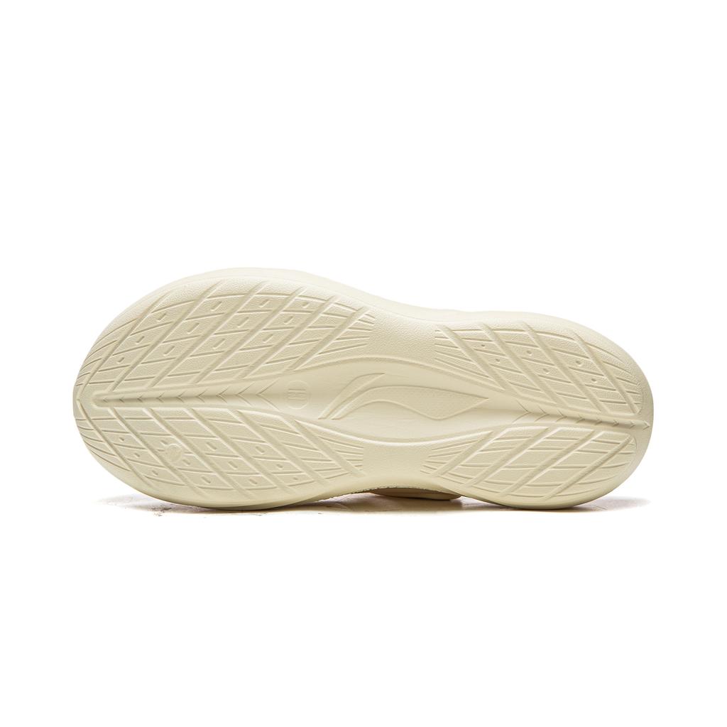 Li Ning Soda Simple Versatile Comfortable Breathable Shock Absorption Rebound Soft Lightweight Hole Shoes Unisex Shoes Milk-Cake-Yellow AGUW005-24