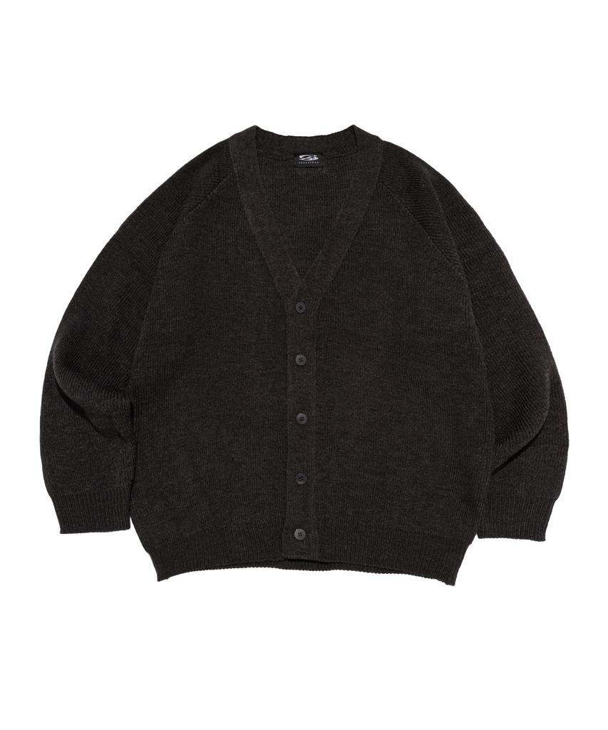 Cargobros Heritage Knit V-Neck Cardigan (Charcoal)