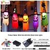Halloween LED Wizard Hat Ghost Icicle Lights: Indoor Decorations for a Horrifying Atmosphere