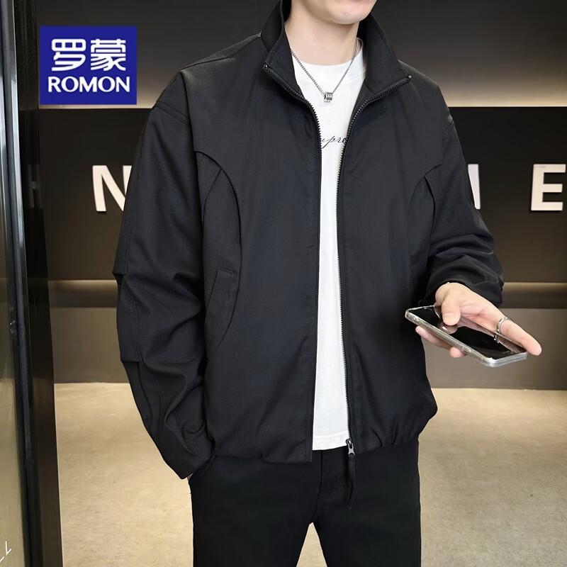 

ROMON Men s Deconstructed Windproof Stand-Up Collar Jacket 2XL