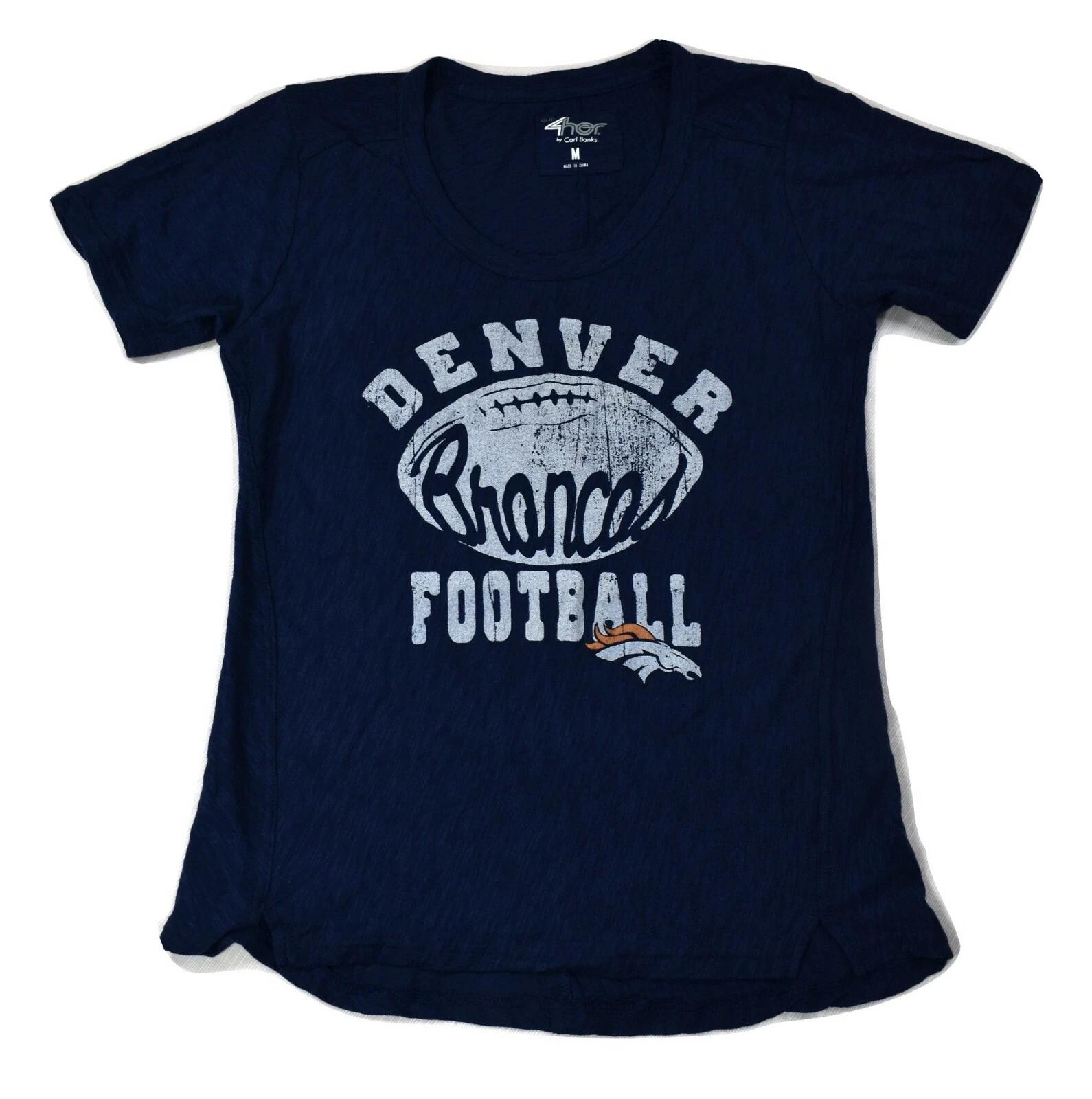 GIII By Carl Banks NFL Womens Denver Broncos Football Shirt New M 4XL