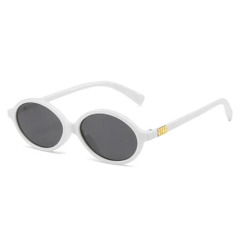 Small Oval Cool Sunglasses Women Men Designer Fashion Sun Glasses Colorful Punk Mirror Oculos De Sol Unisex