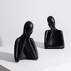 Northern Europe Modern Minimalist Black and White Art Figure Sculptures, Home Living Room, Wine Cabinet, Bedroom Decoration, 1Pc