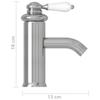 Robinet de lavabo de salle de bain - VIDAXL - Argenté - Design classique et fonctionnalité moderne