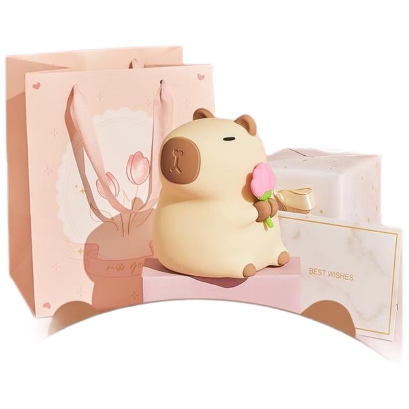 

HANDUNYOU Floral Pig Night Light