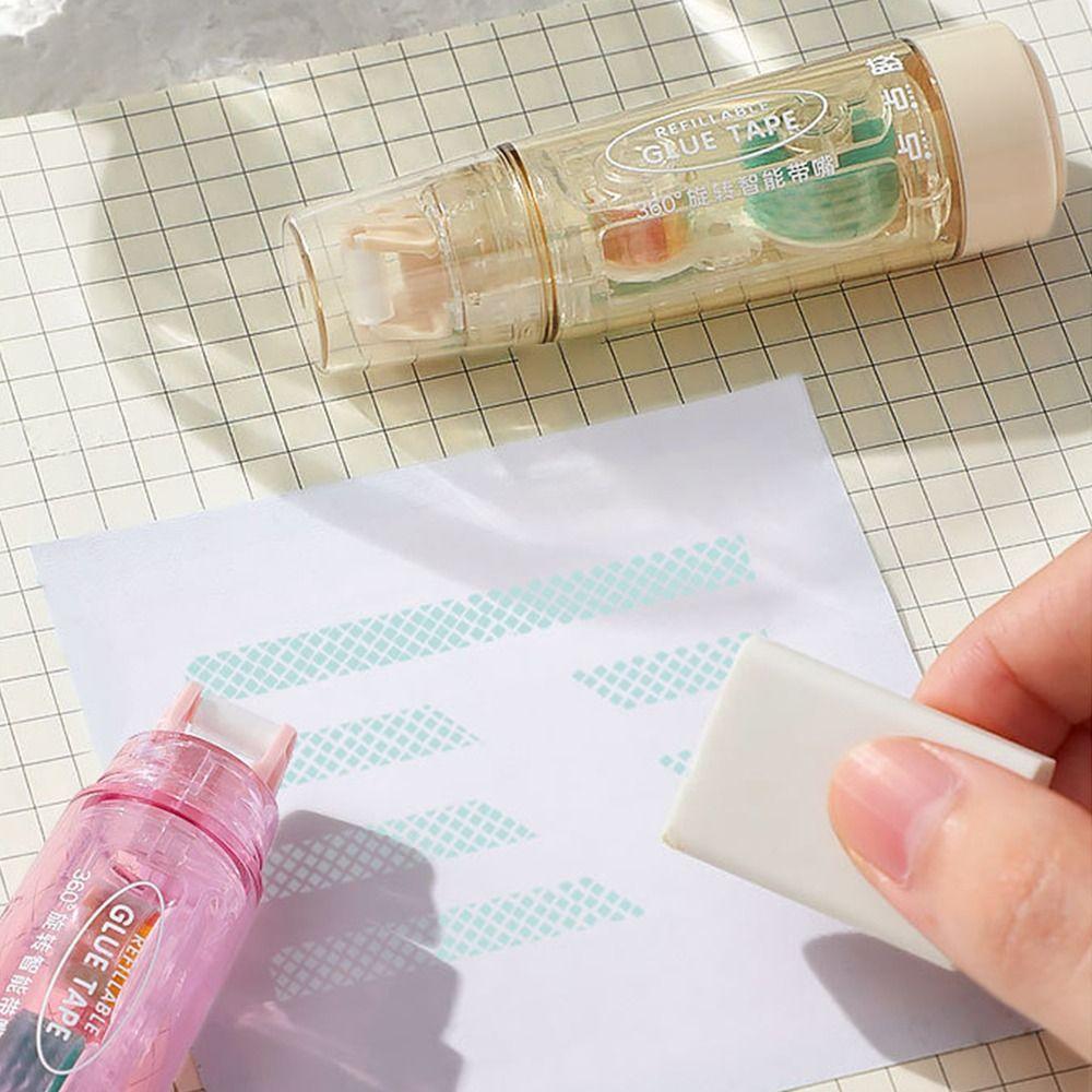 Correction Belt Type Dispensing Pen Press-type Double-Sided Glue Dispensing Glue for Students