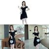 Satin Polyester Bodycon Dress With Vneck And High Waist For Office Wear
