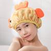 Kreslený Silný Vodotěsný Koupací Klobouk Dvouvrstvý Kryt na Vlasy do Sprchy Dětské Potřeby Koupací Čepice Koupací Čepice Klobouk Děti