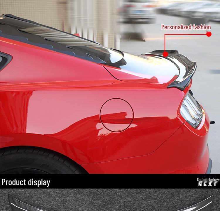 Compatible Mustang Trunk Lid Spoiler for 2015-2022 Ford Mustang - Easy Installation & Modification.