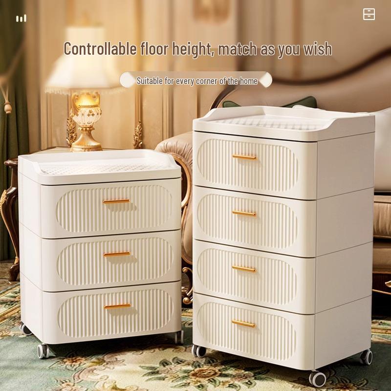 Golden Cat Multi-Layer Plastic Storage Cabinet for Bedroom and Living Room