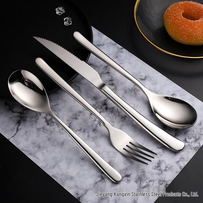 Zhi Shi Smooth Handle Stainless Steel Dessert Fork