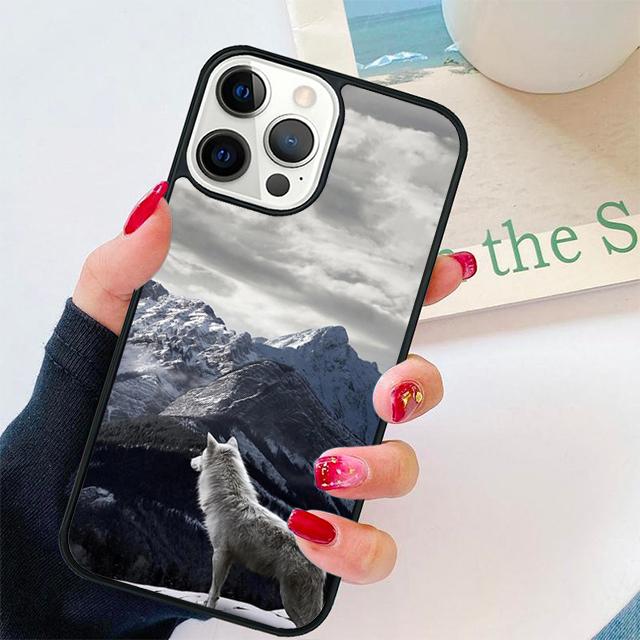 Snow Wolf Coque Shell For iPhone 17 Air 15 16 14 13 12 Pro Max 11 Pro Max Plus Phone Case Cover