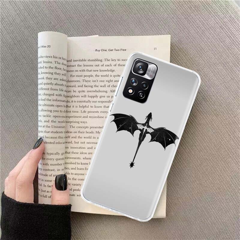 F-Fourth W-Wing Dragon Phone Case For Xiaomi Redmi Note 11 12 14 13 Pro Plus 5G 14S 4G 12S 10 10S 11T Pro 11S 11E Coque Fundas T