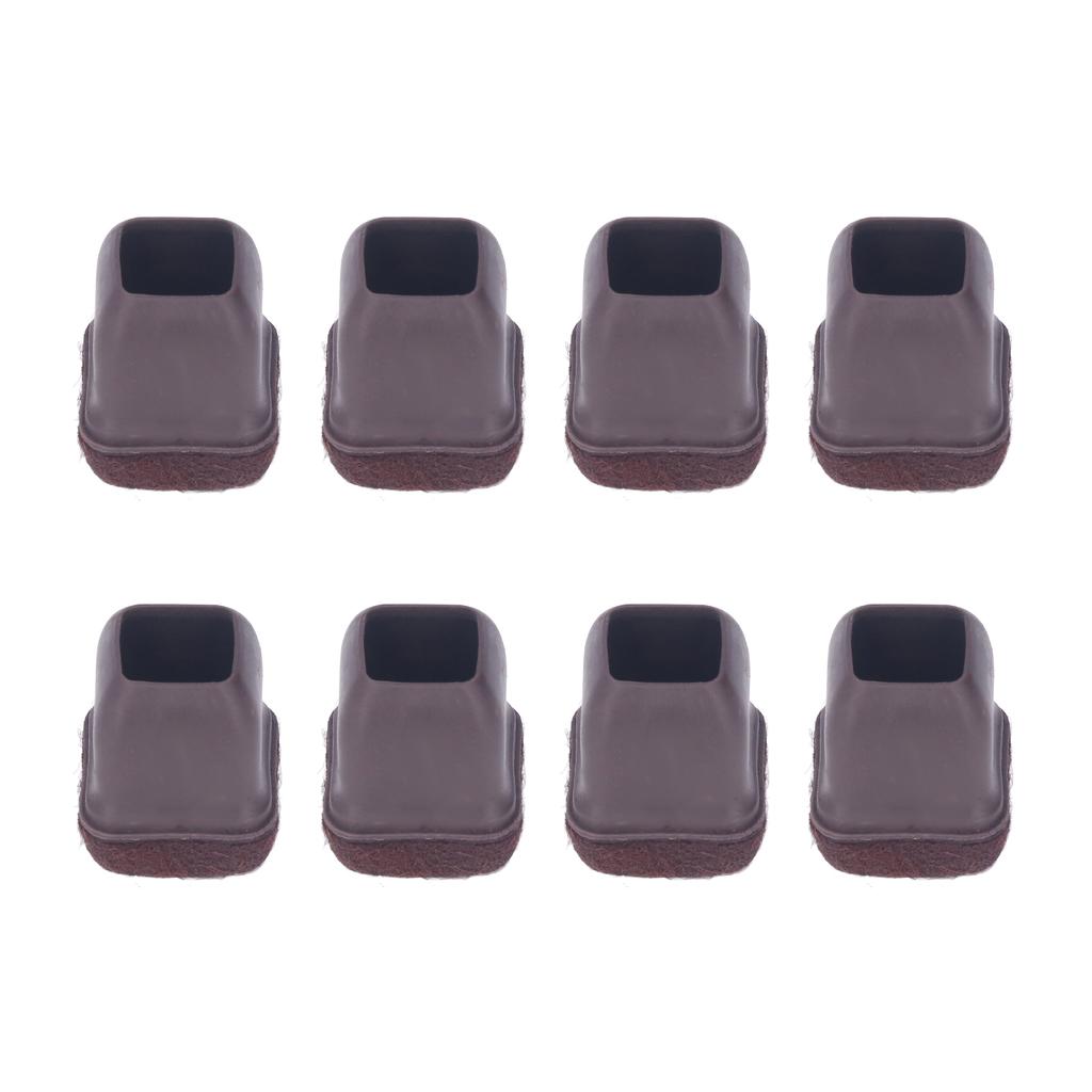 8 buc. Husă picior scaun TPE Protector podea Capace picioare mobilier Set kit pentru masă taburet Maro L