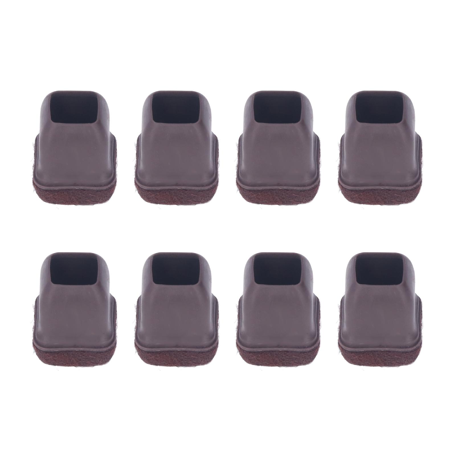 

8 шт. Чехол на ножку стула TPE Защита пола Набор колпачков для ножек мебели для стола, табурета, коричневый L