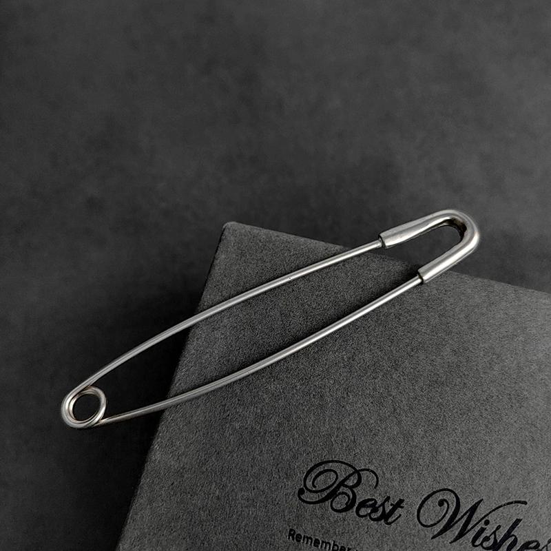 [HF]Hot 1Pc Trendy Large Pins For Clothing Metal Safety Pins Jeans Dress Scarf Adjustable Pins Accessories