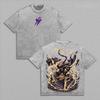 Shihouin Yoruichi BLEACH Anime T-shirt Harajuku Vintage Washed T Shirt Men Clothing Summer Short Sleeve 100% Cotton Tees Clothes