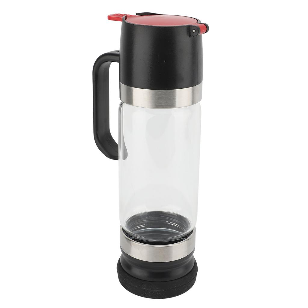 Honey Dispenser 350ml Clear Glass Syrup Dispenser with Handle Prevent Dripping Honey Container for Coffee Shops Restaurants Home