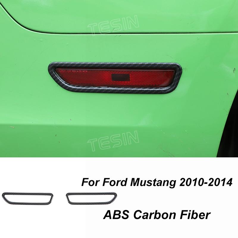 TESIN Autocolante de acoperire pentru decorațiuni interioare din fibră de carbon pentru Ford Mustang 2009 2010 2011 2012 2013 2014 Exterior