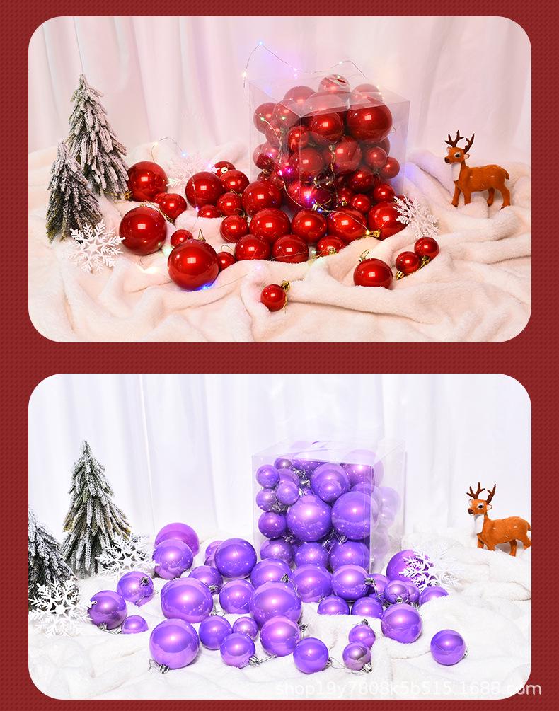 Electroplated Christmas Tree Ornament: Shiny, Colored Hanging Ball Decoration