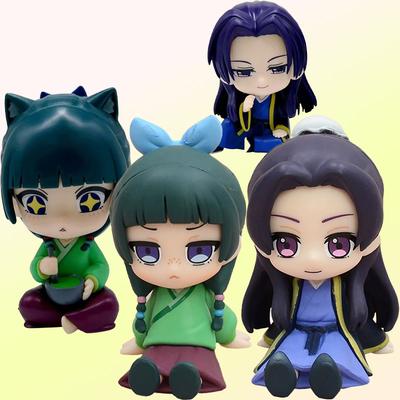 12CM Anime The Apothecary Diaries Figure Sit Maomao Action Figure Jinshi Statue Pvc Model Collection Mini Cute Maomao Doll Gifts