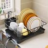 Küchenspülbecken Abtropfgestell Rostfreies Metall Abtropfbrett Geschirrabtropfgestell mit Halter Aufbewahrung Geschirrorganizer Korb