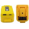 LED Light Battery Adapter for Dewalt For DCB203 For DCB200 Dual USB Charger