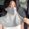 Summer Ice Silk Sun Protection Mask For Women Upf50+ Anti-Uv Scarf Outdoor Cycling Hiking 360Fahrenheitace Neck Cover