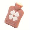 Portable Thermal Hot Water Bottle - Reusable Washable Flannel 1000ml/30.27oz Capacity, with 2 Colors Options, for Winter Warmth