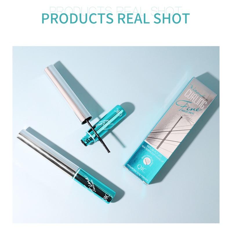 4D small brush head mascara, slender and curled, naturally elongated without agglomeration, waterproof fine brush mascara
