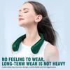 Summer Cooling Bladeless Neck Fan with 3 Adjustable Speeds and 42 Air Vents for Sports, Travel and Outdoor Use.