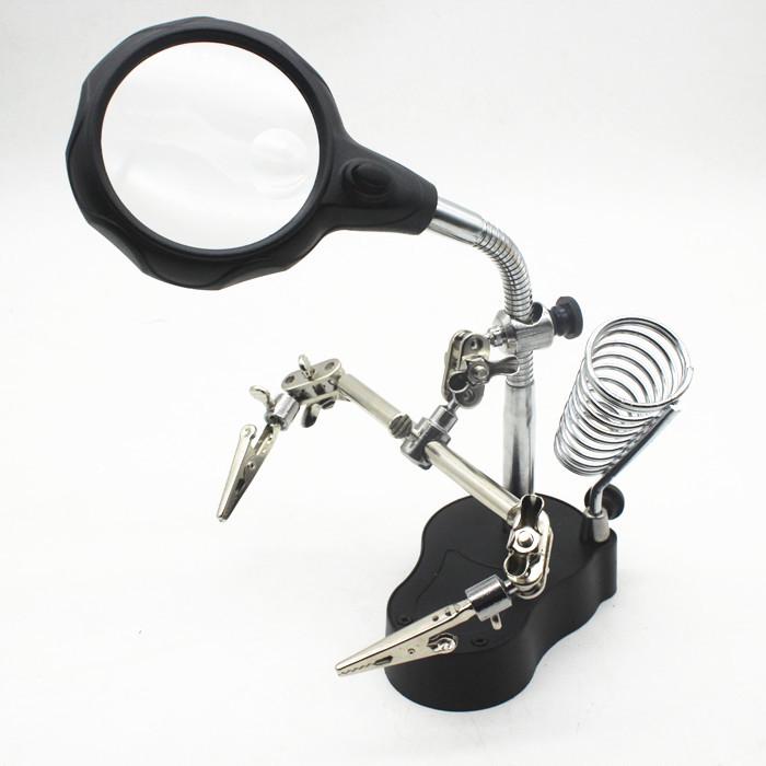 MG16126-A HD LED Desktop Magnifier with 3X/12X Zoom for Elderly Reading and Electronics