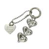 Y2K Silver Heart Pendant Keychain Pendant Cute Bag Charm Alloy Material Bag Jewelry Backpack Charm for Phone Bag Camera