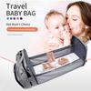 Neues faltbares tragbares Bett für Mütter und Babys Große Kapazität Multifunktionaler Rucksack für Mütter Wickeltaschen Urbaner Minimalismus