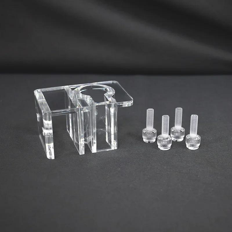 Acrylic Water Pipe Clamps Aquarium Fish Tank Glass Pipe Inlet Outlet Holder Fixed Clamps Plant Accessories Clip Lily Parts