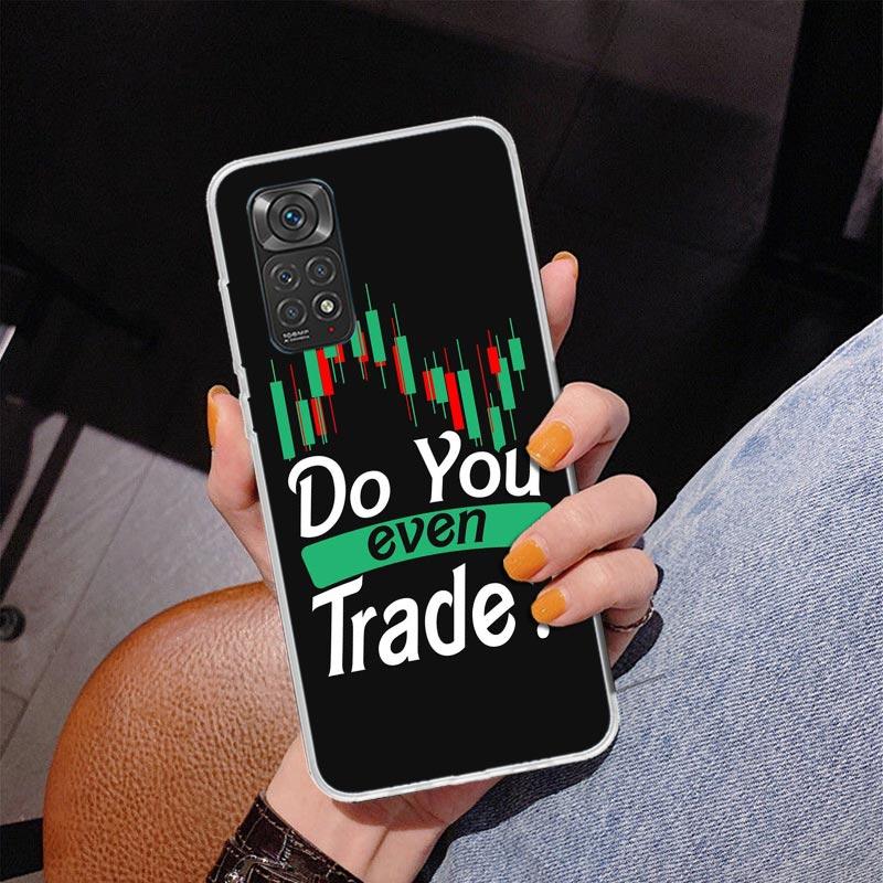 Trade Investment Forex Stock Market Phone Case For Xiaomi Redmi Note 15 14 13 12S 12 11 Pro Plus 14S 11S 11E 10 10S 11T 5G Perso