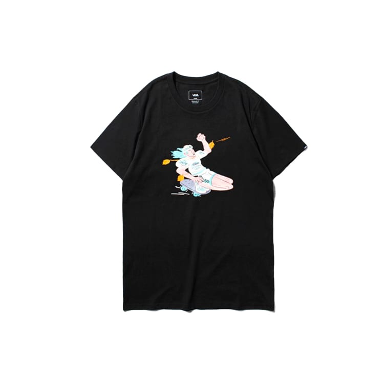 Vans Asia Artist Collaboration Edition T Shirt Men's Black VN0A4P5JBLK