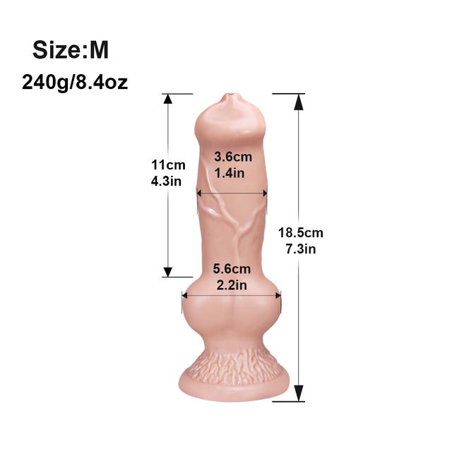 Huge Realistic Wolf Dog Knot Dildo Toy S/M/L/XL/XXL Soft Huge Animal Big Penis Sex Toys Anal Plugs Prostate Suckers Sex Shop