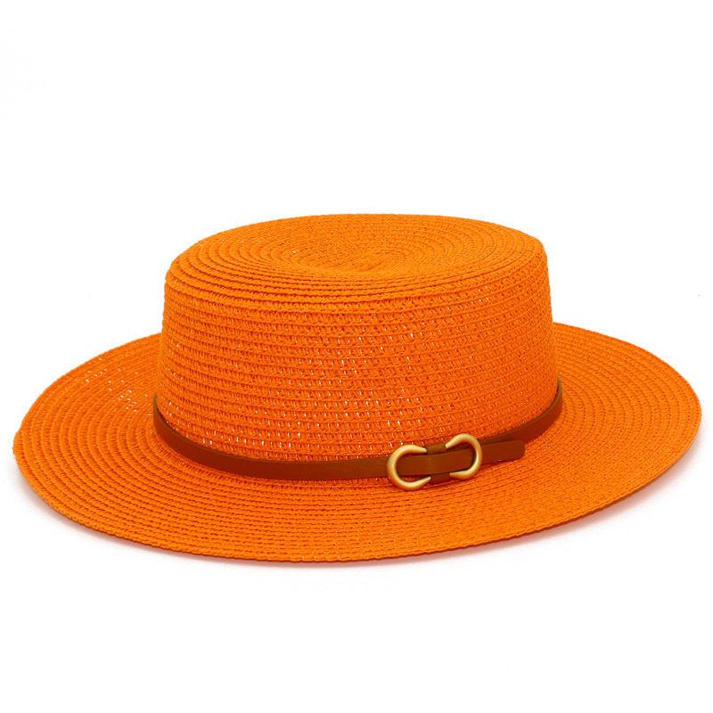 Summer Sun Hat Fashion Flat Top Straw Hat Sun Beach Hat Stall