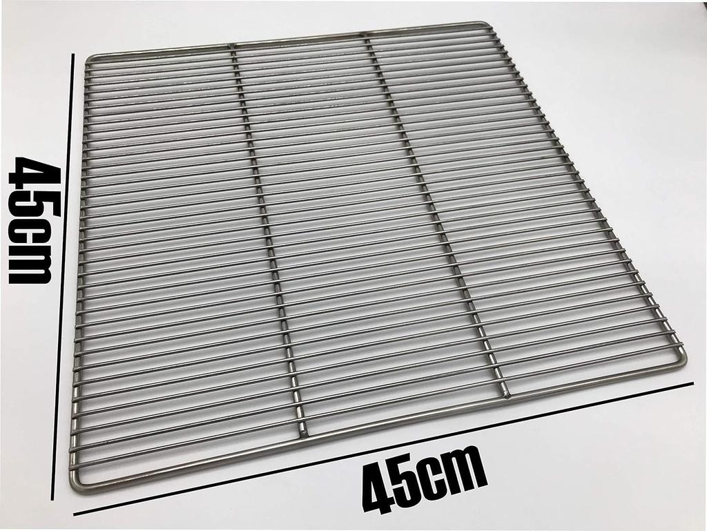 Stainless Steel BBQ Grill 45 X 45 Lightweight Heavy Large Square 450 X 450 Lightweight and Suitable for Grilling Suitable for Use As a Fire Pit Grate,